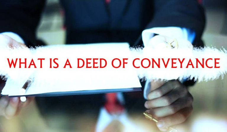 What Is A Deed Of Conveyance