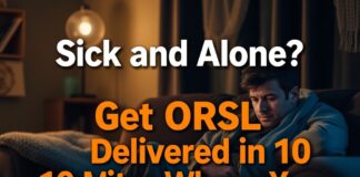 Sick and alone? Get ORSL Delivered in 10 Minutes When You Need It Most ORSL Delivered